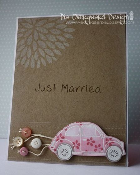 на фото изображение поздравления со свадебным с автомобилем (50 идей свадебных открыток своими руками)