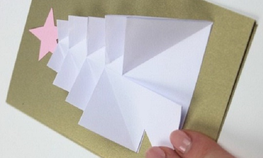 фото: создаем ярусы елочки открытки своими руками